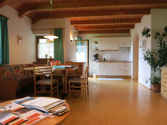 La zona giorno Appartamenti in agriturismo Feldererhof