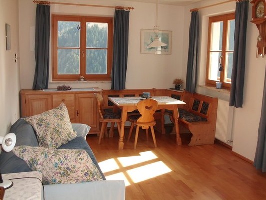Der Wohnraum Ferienwohnungen auf dem Bauernhof Obkirchhof