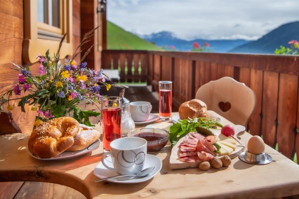Das Frühstück Ferienwohnungen auf dem Bauernhof Wegleit