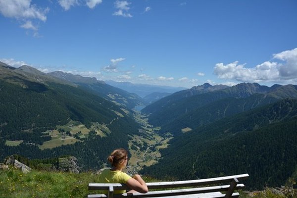 Panoramic view Santa Valburga / St. Walburg (Val d'Ultimo / Ultental)
