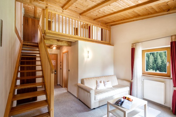 La zona giorno Hotel Ortler