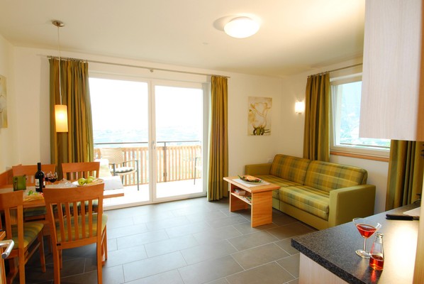 La zona giorno Hotel + Residence Schmied Hans