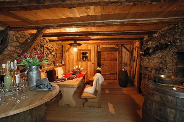 La zona giorno Appartamenti in agriturismo Oberegger Hof