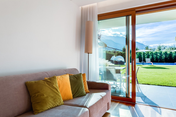 The living area Residence & Sportlodges Claudia