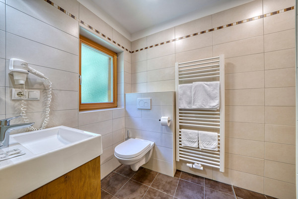Foto del bagno Gasthof (Albergo) Oberlechner