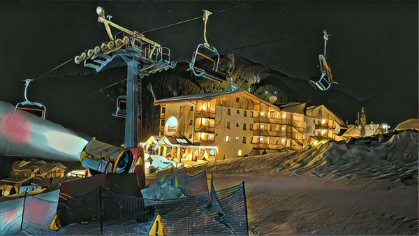 Foto esterno in inverno Mountain Panoramic Wellness Hotel Dolasilla