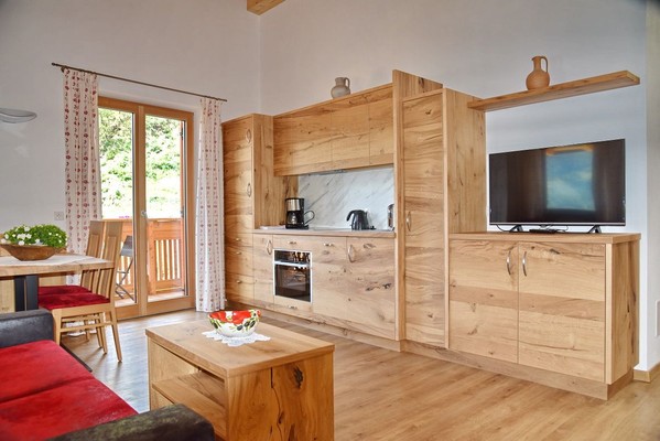 La zona giorno Pensione + Residence Blumenthalerhof
