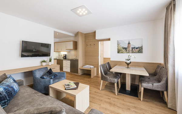 La zona giorno Residence Hirzer