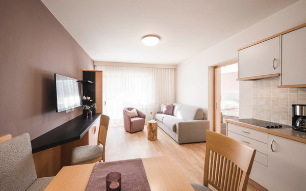 La zona giorno Residence Hirzer