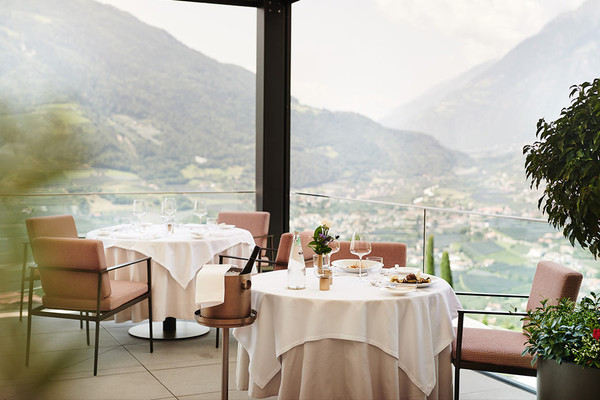 Das Restaurant Dorf Tirol Castel finedining (Trenkerstube)