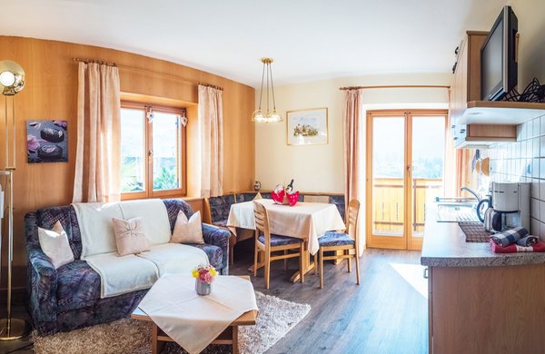 La zona giorno Residence Immenhof