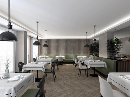 Das Restaurant Dorf Tirol Stricker