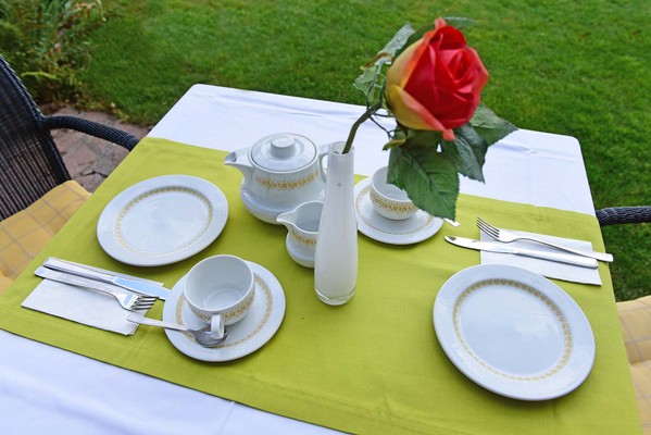 Das Frühstück Zimmer + Ferienwohnungen Haus Rosengarten