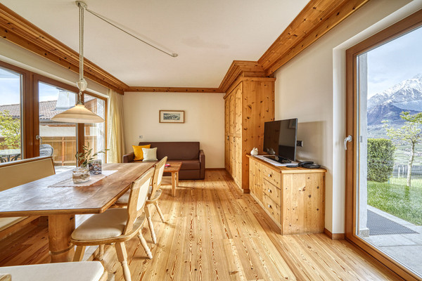 Der Wohnraum Ferienwohnungen auf dem Bauernhof Hütterhof