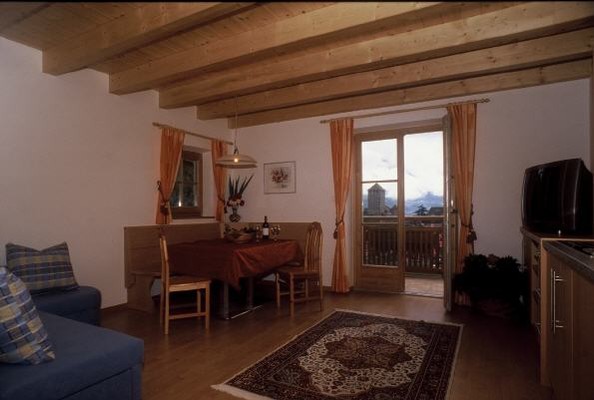 Der Wohnraum Ferienwohnungen auf dem Bauernhof Schneeweisshof