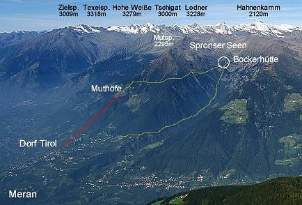 Lage Alm Bockerhütte Dorf Tirol