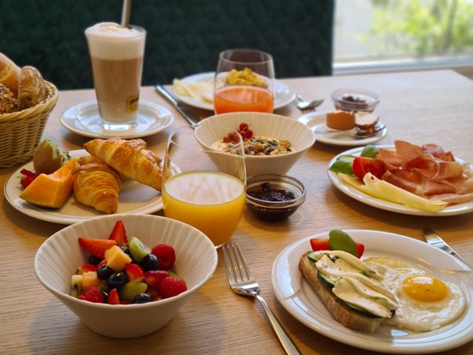 Das Frühstück Garni-Hotel + Ferienwohnungen Karin