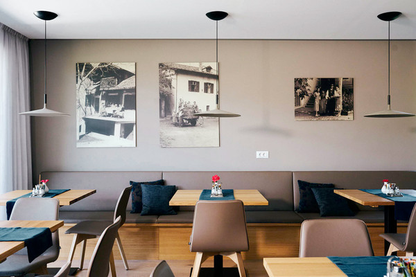 Das Restaurant Meran Pension Appartment Hecherhof