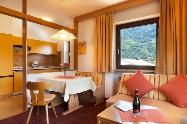 La zona giorno Residence Pollingerhof