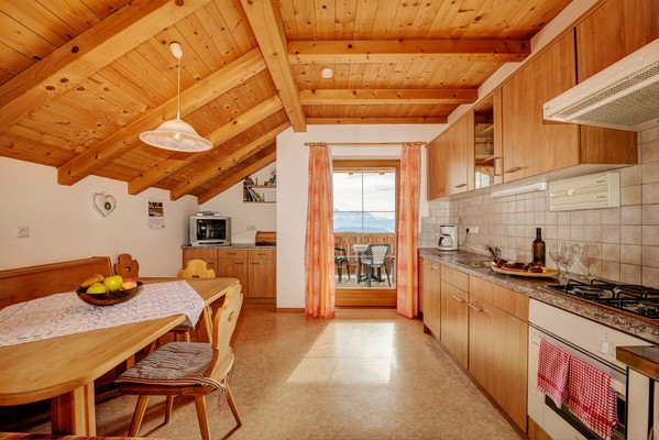 La zona giorno Appartamenti in agriturismo Stücklhof