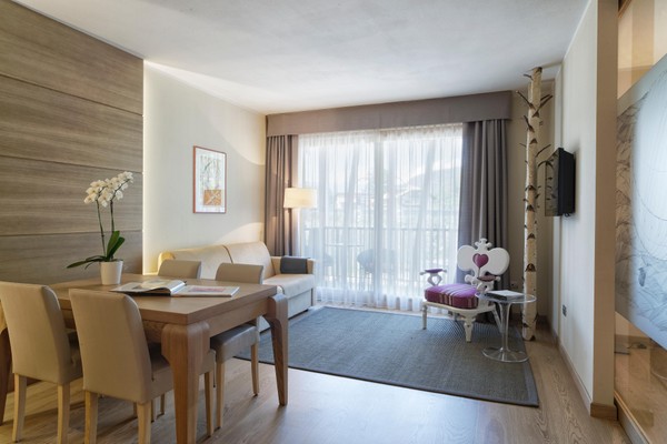 La zona giorno Hotel + Residence Napura
