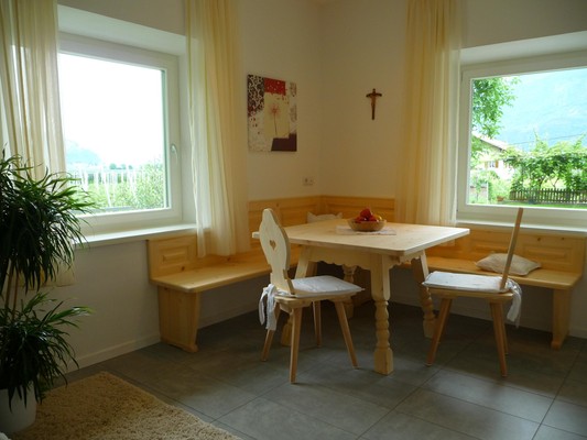 La zona giorno Appartamenti in agriturismo Höllerhof