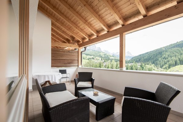 Foto vom Balkon Alpine Hotel Ciasa Lara