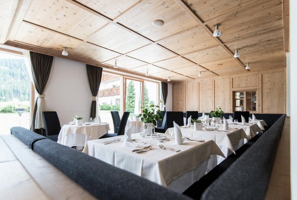 Das Restaurant La Villa Alpine Hotel Ciasa Lara