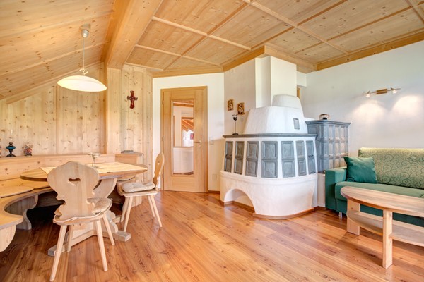 La zona giorno Appartamenti in agriturismo Lavendelhof