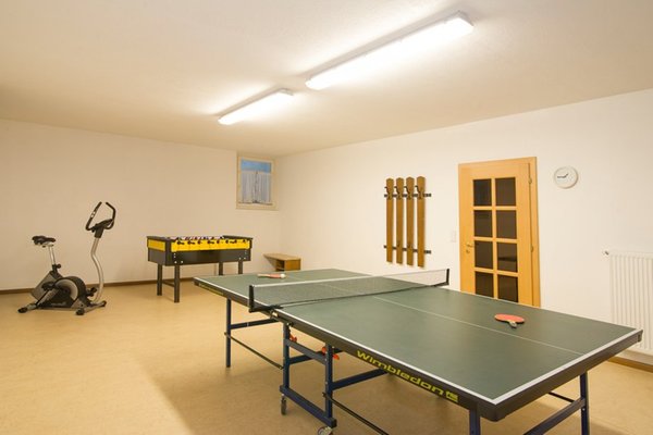 La sala giochi Appartamenti in agriturismo Angerheim
