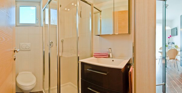 Foto del bagno Appartamenti in agriturismo Sonnhof