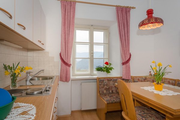 La zona giorno B&B + Appartamenti in agriturismo Nussbaumerhof