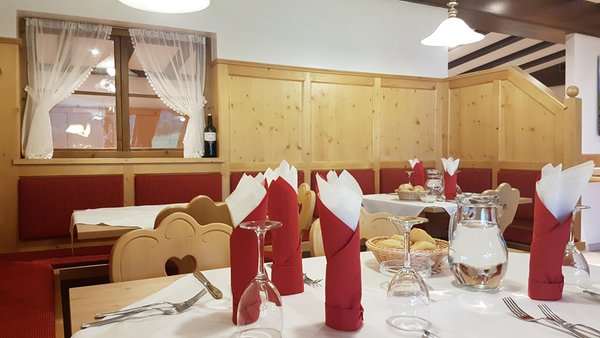 Il ristorante Passo Oclini Corno Nero