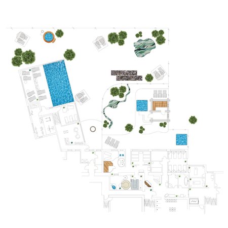 La planimetria Alpine Wellness Berghotel Jochgrimm
