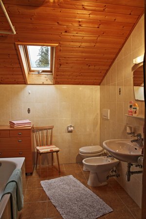 Foto del bagno Appartamenti in agriturismo Ausserebner Hof