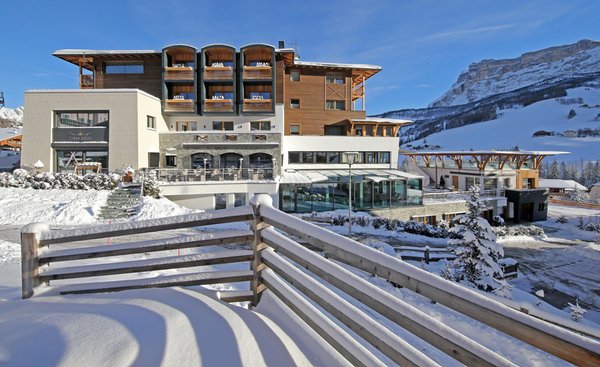 Foto invernale di presentazione Hotel Ciasa Soleil