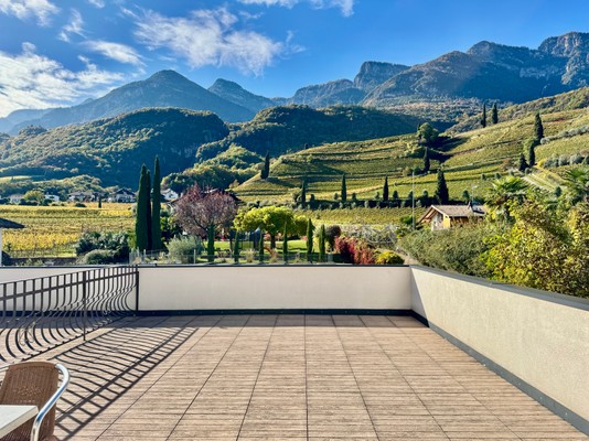 Foto vom Balkon Kalterer See Hof