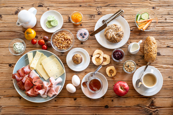 Das Frühstück Ferienwohnungen auf dem Bauernhof Dissertorihof