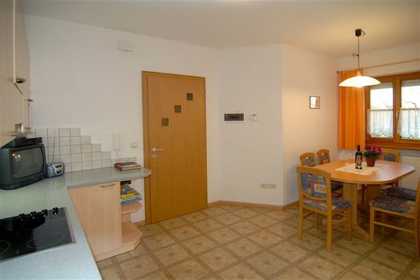 La zona giorno Appartamenti in agriturismo Perglhof
