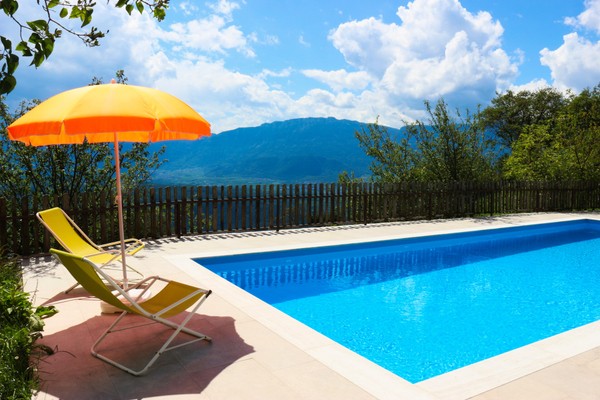 Photo of the outdoor swimming pool