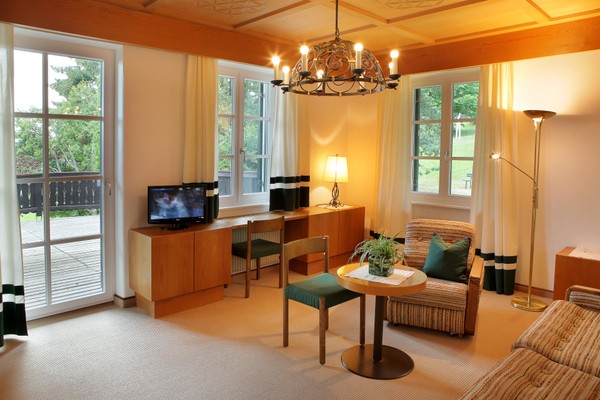 The living area Hotel Latemar