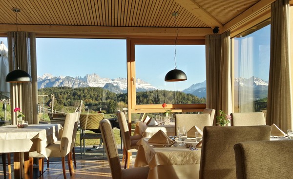 Das Restaurant Wolfsgruben (Ritten) Am Hang