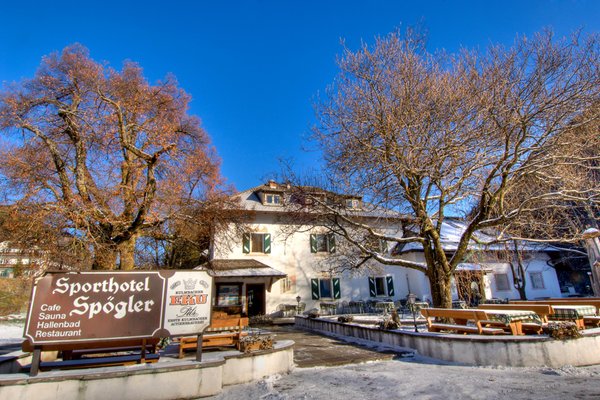 Foto invernale di presentazione Hotel Spögler