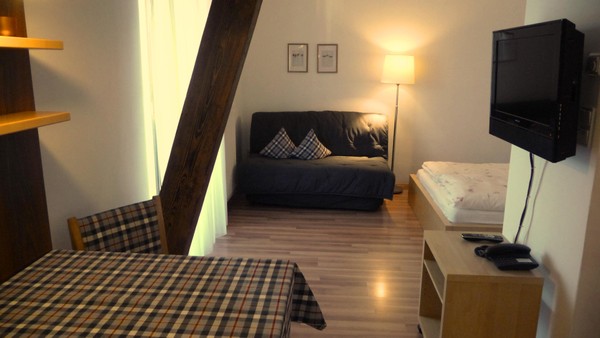 La zona giorno Aparthotel Maier