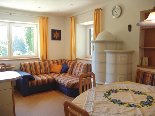 La zona giorno Appartamenti in agriturismo Moosbachhof