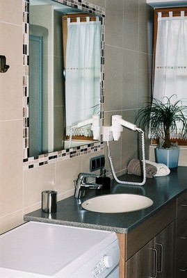Foto del bagno Appartamenti in agriturismo Schlosshof