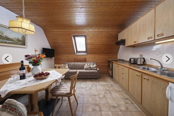 La zona giorno Appartamenti in agriturismo Völklhof