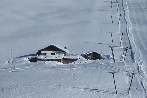 Foto invernale di presentazione Baita Feltuner Hütte