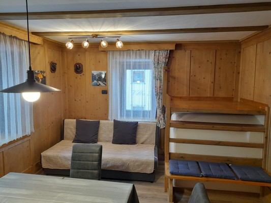 La zona giorno Appartamento Ciasa Rosada