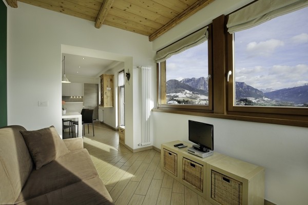 La zona giorno Appartamenti Villa Prafiori